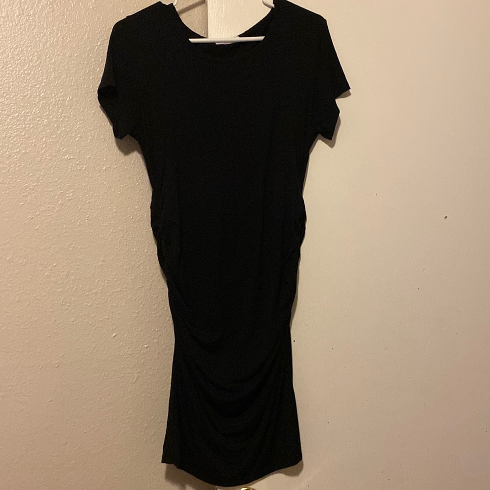 Black maternity dress